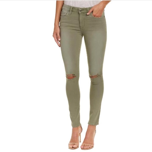 Joe's Jeans Denim - JOE'S Jeans Military Green Distressed Skinny Jeans